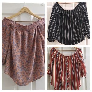 Off the shoulder blouses
